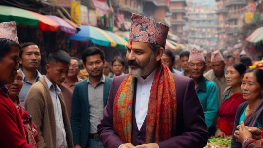 This is the AI generated image of Nepali populist politician