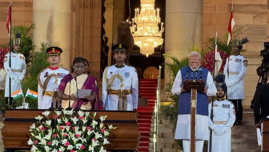Modi taking oath