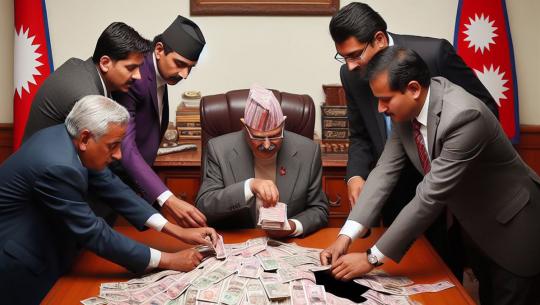 corrupt politicians image generated by AI